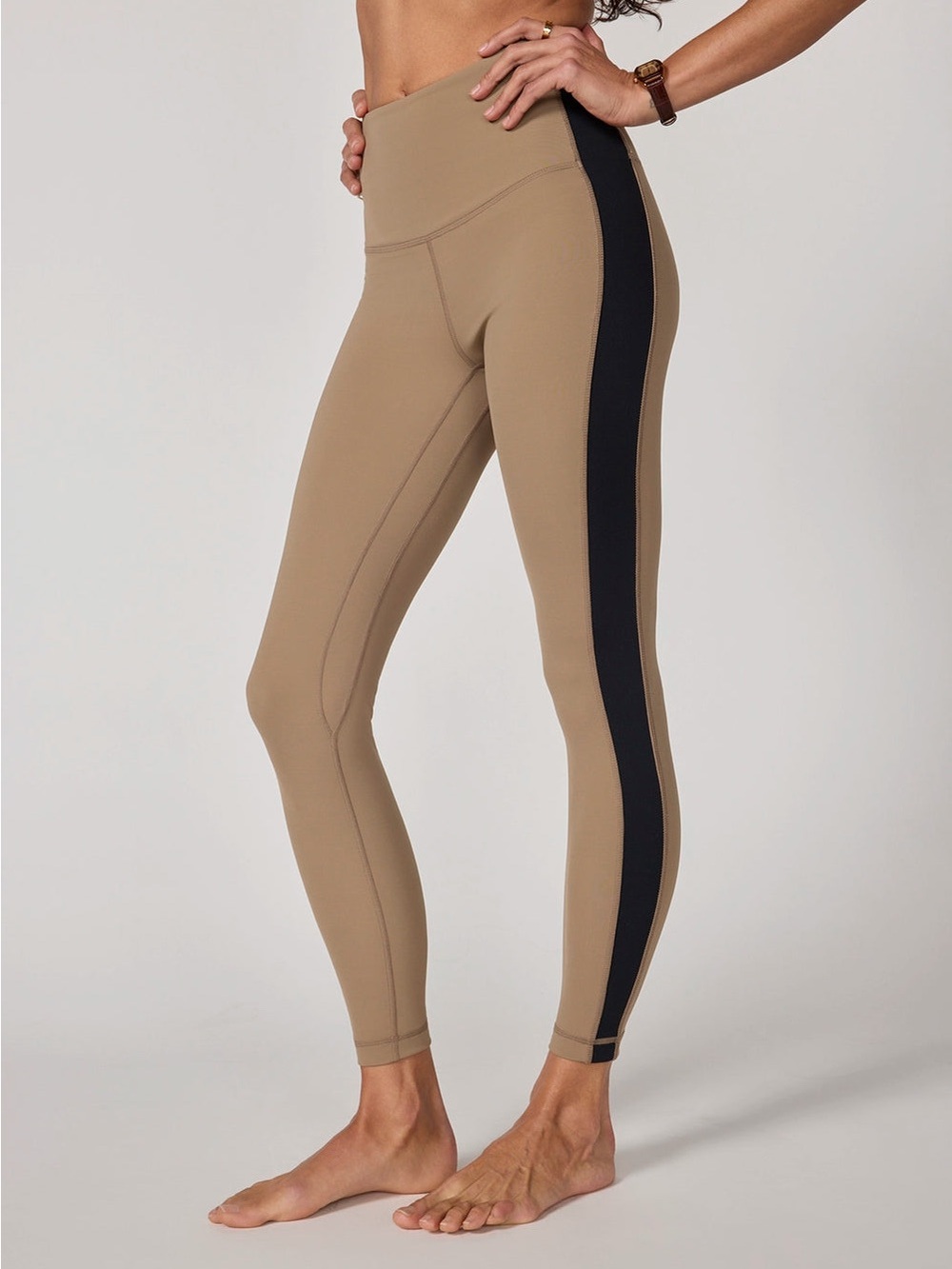MPG Sculpt Color Blocked Leggings Caribou Black Size XS NWOT